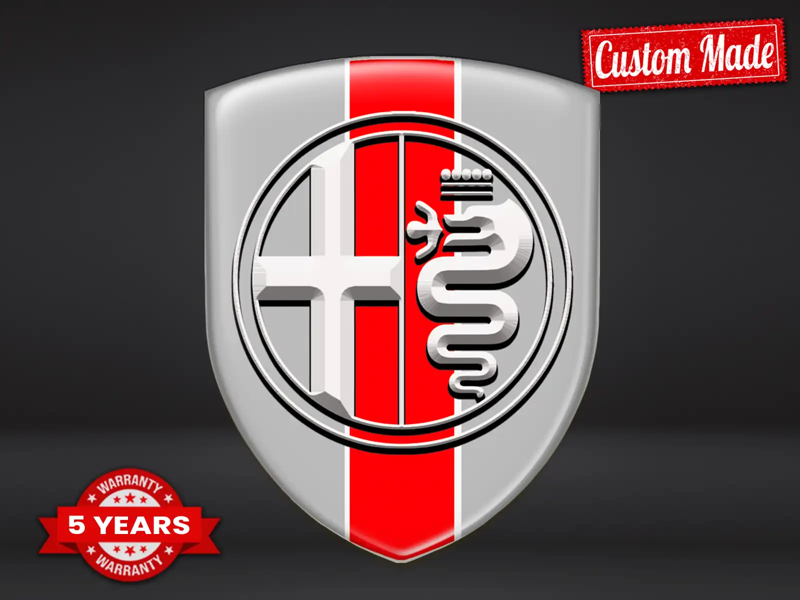 Alfa Romeo Logotipos Silicona Auto Estilo Estrella Personalizable